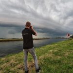 Onweersfront over oost-Nederland