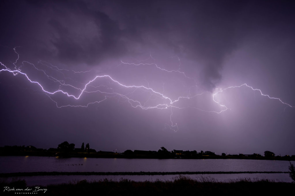 De onweersbuien van de afgelopen dagen