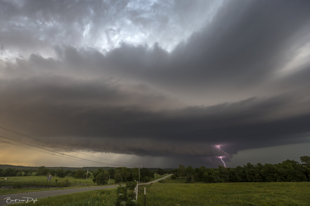 Bliksem foto's Amerika Oklahoma supercell