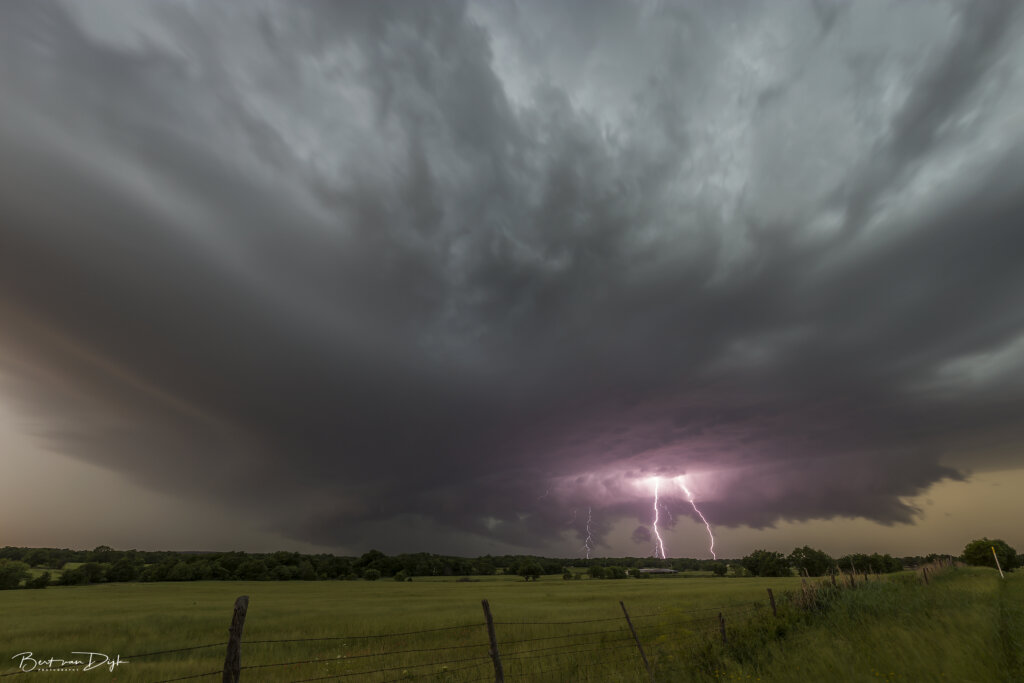 Bliksem foto's Amerika Oklahoma supercell