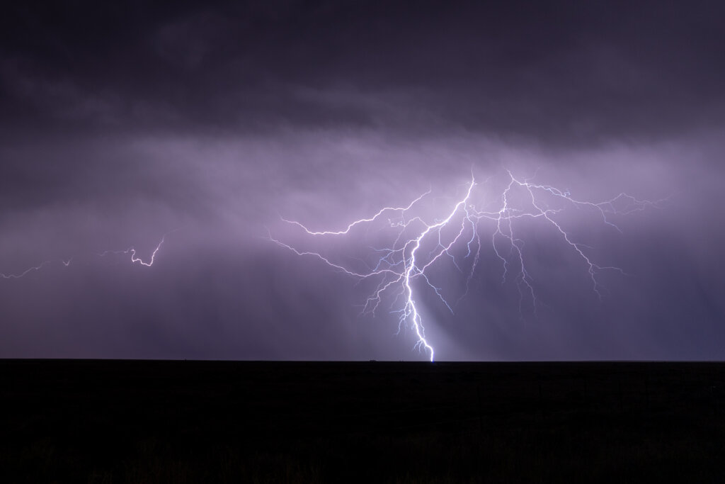 Prachtige bliksemontladingen in Colorado
