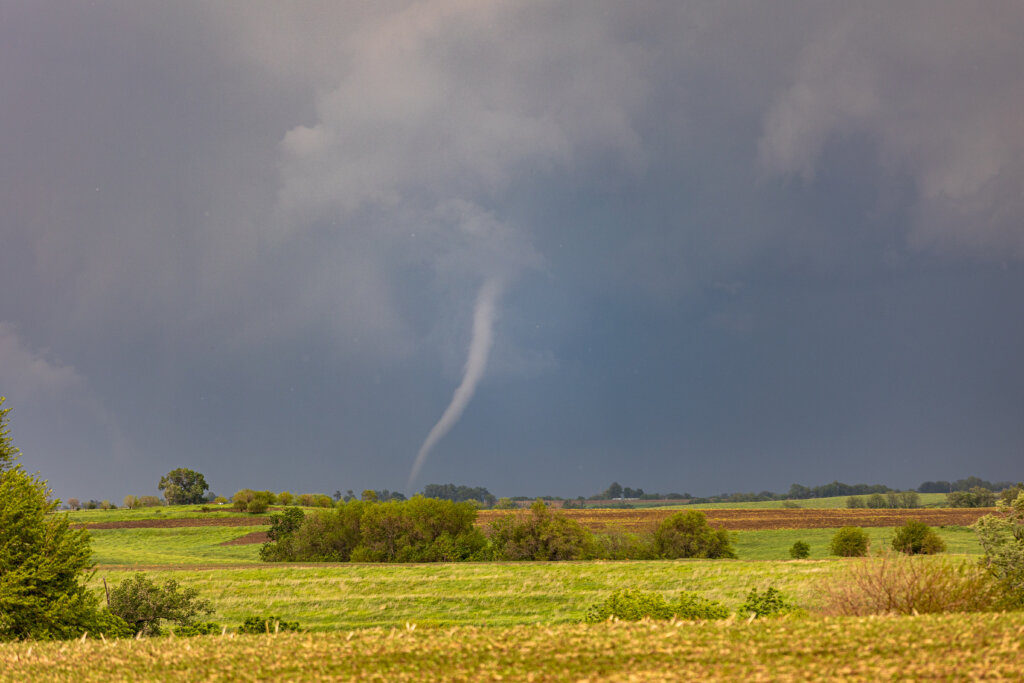Onze eerste tornado in Amerika – Red Oak Iowa