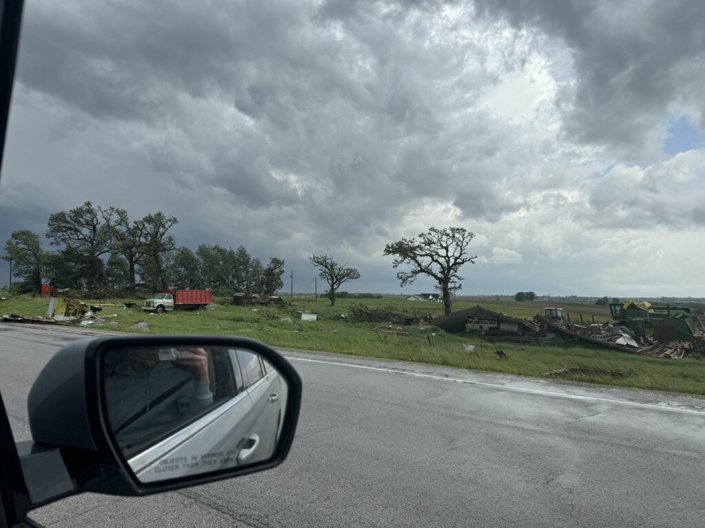Schade van tornado