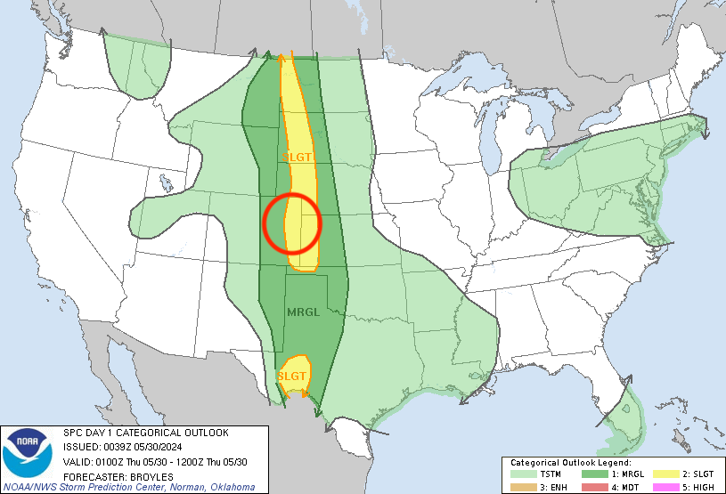 SPC outlook focus 31 mei