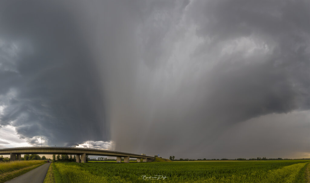 Downburst bij Deventer panorama