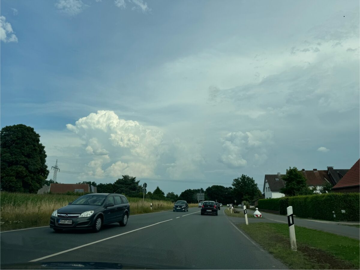 Cumulonimbus onweer Duitsland Munster